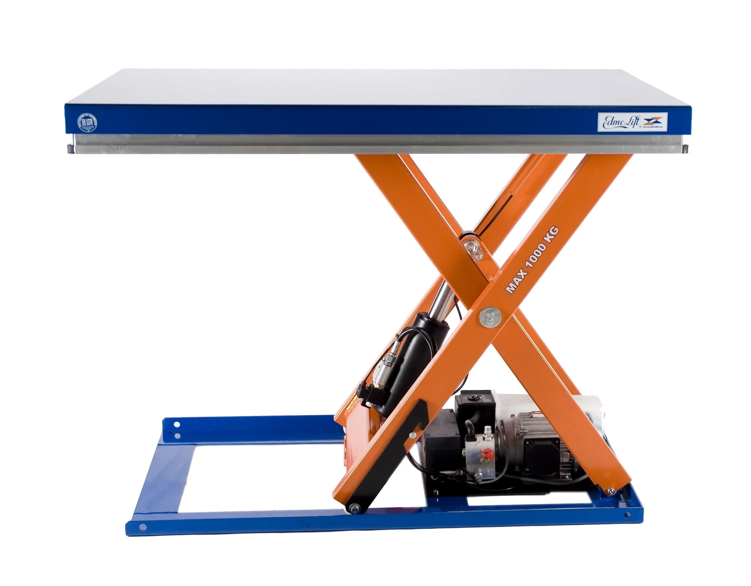 Lyftbord Edmolift, 1300x1000 mm, kapacitet 1000 kg