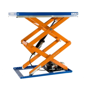 Lyftbord med vertikal dubbelsax Edmolift, 1300x800 mm, 1000 kg