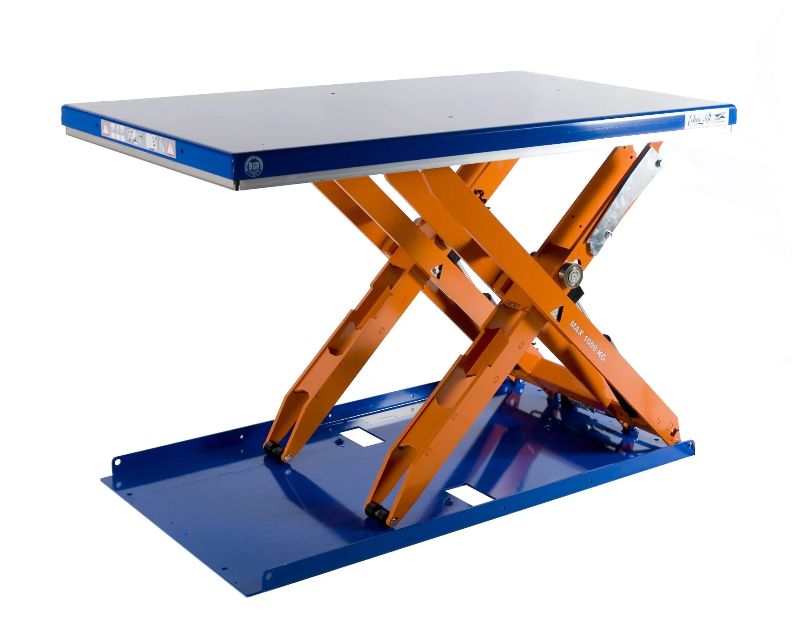 Lågbyggt lyftbord Edmolift, 1350x1000 mm, 1000 kg
