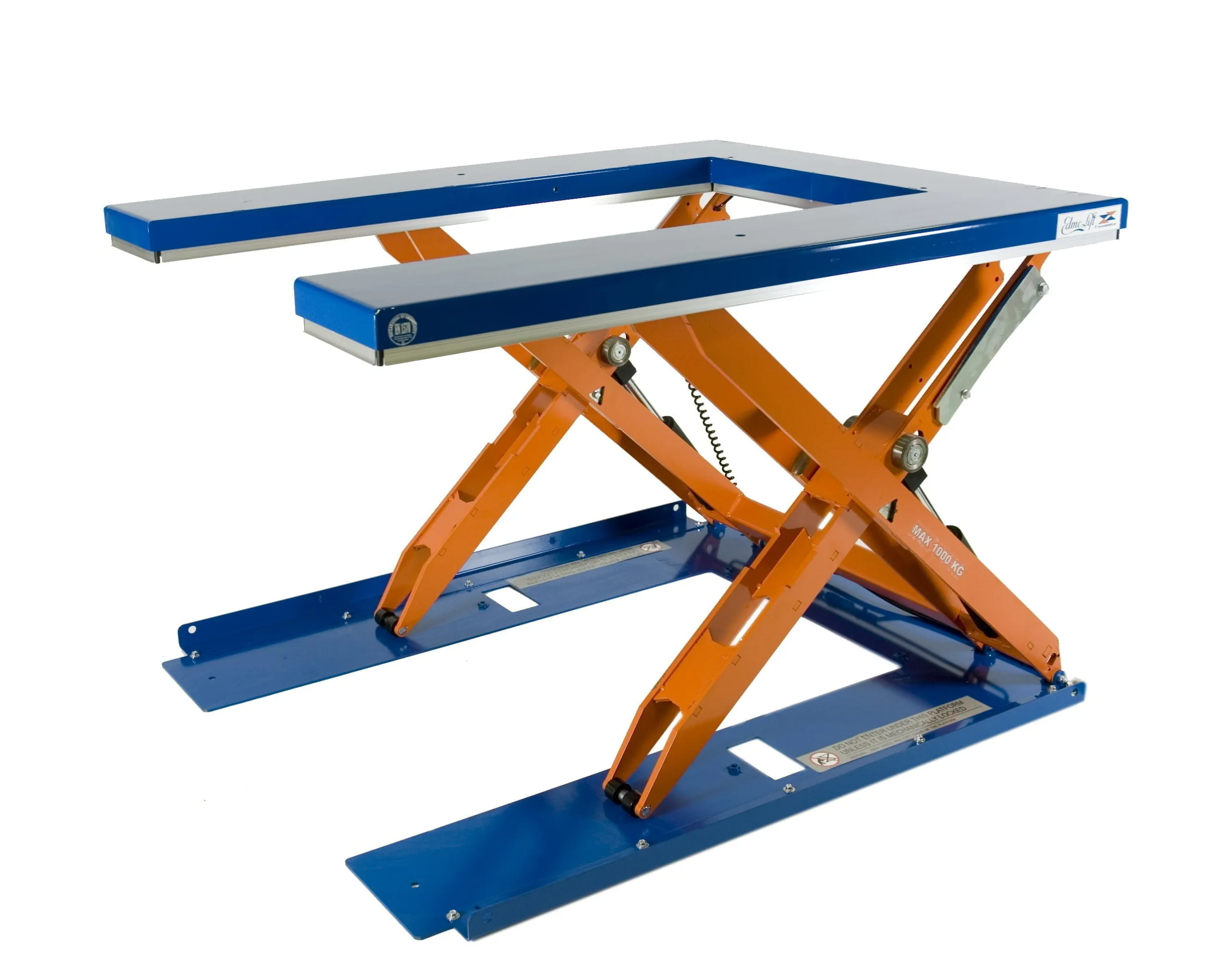 Lågbyggt lyftbord Edmolift, 1350x1080 mm, 1000 kg
