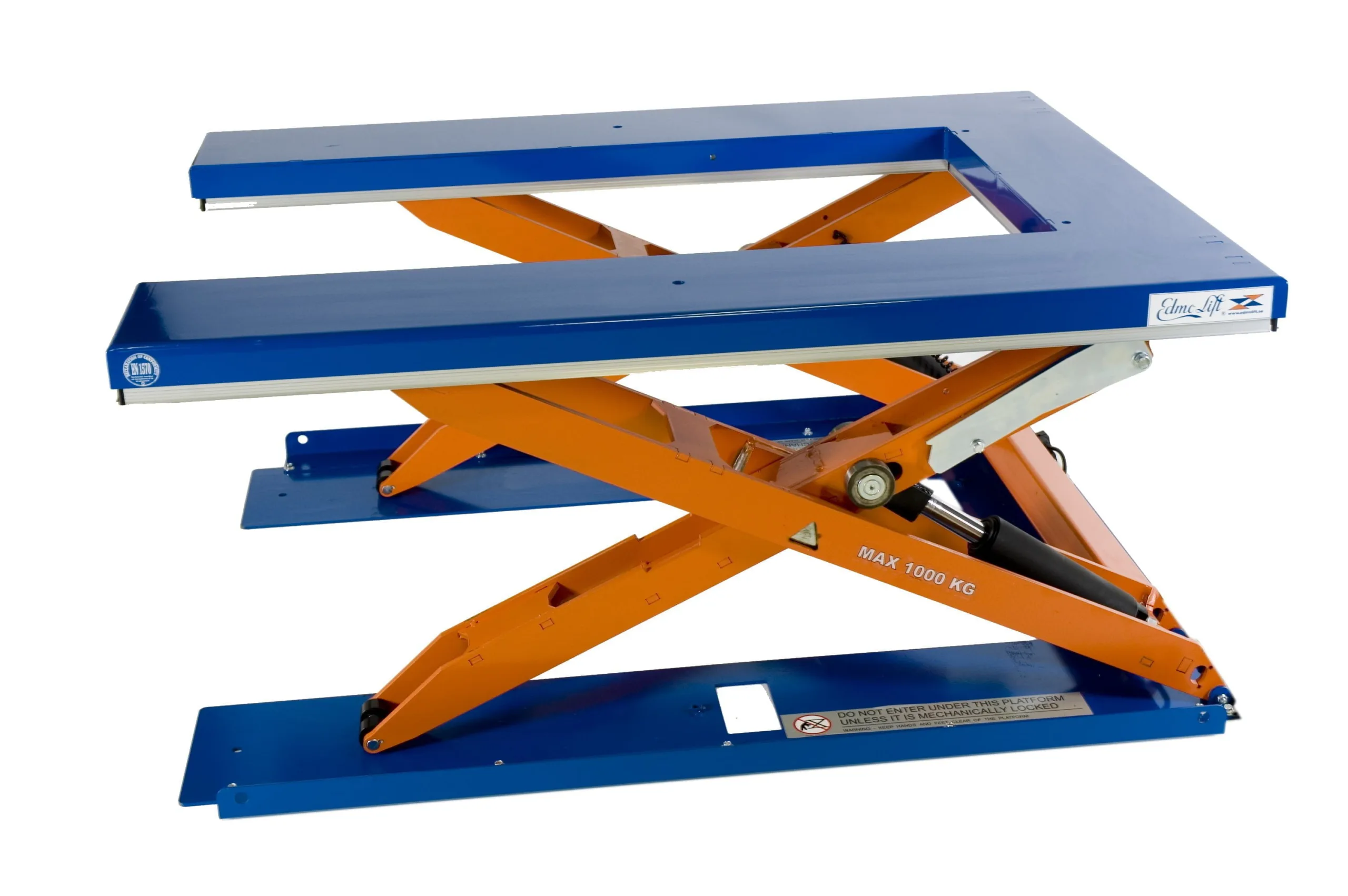 Lågbyggt lyftbord Edmolift, 1350x1080 mm, 1000 kg - Bild 3