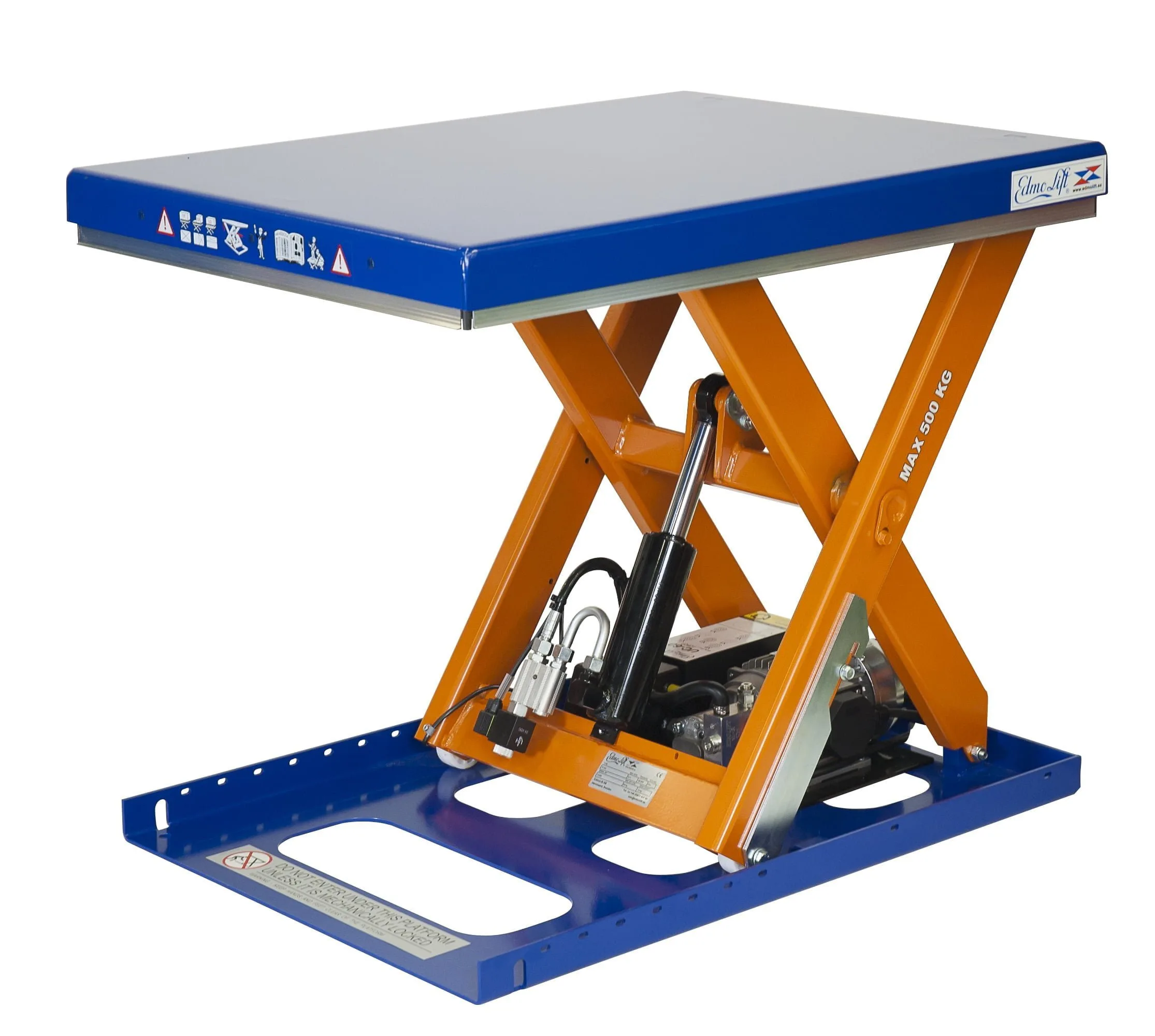Lyftbord Edmolift, 900x700 mm, kapacitet 500 kg