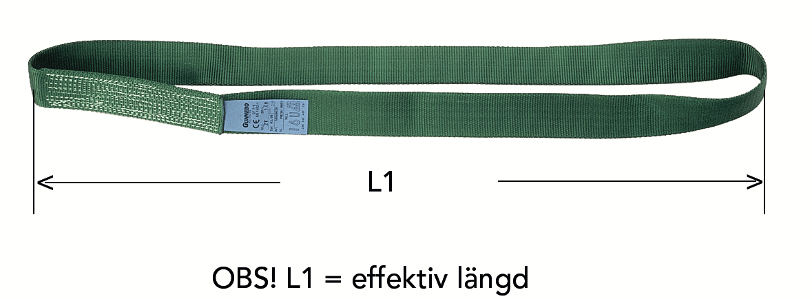 Bandsling 2000 kg, 1 m, Gunnebo - Bild 2