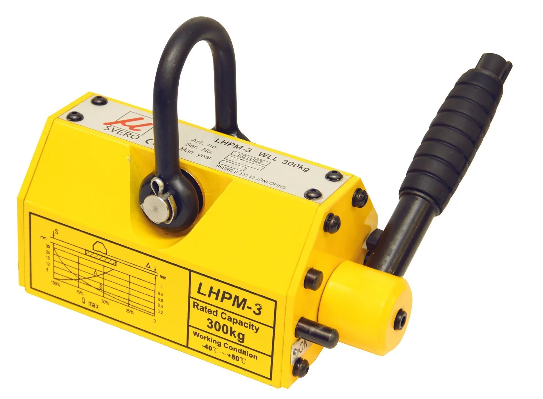 Lyftmagnet modell LHPM-1, 300 kg