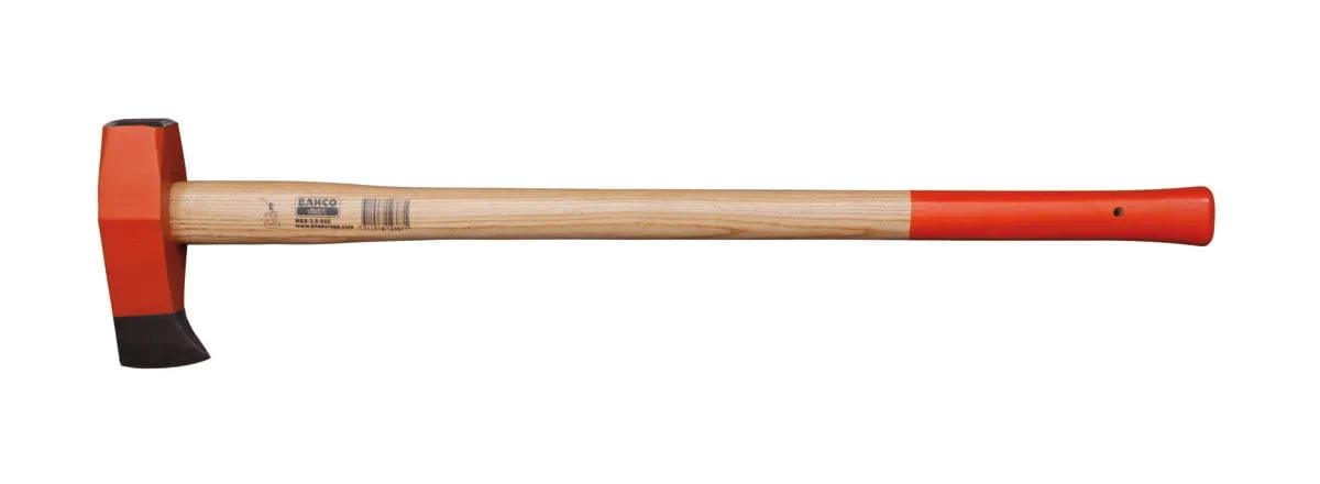 Släggyxa, Bahco, för hårt och tjockt trä, krok för stockar, 900 mm, 3,9 kg