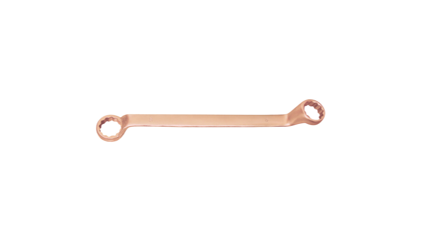 Gnistfri bockad dubbel ringnyckel, Bahco, koppar-beryllium, 30x32 mm