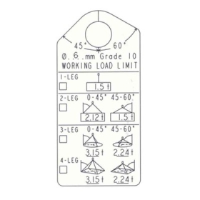 Märkbricka Gunnebo Flexi 10 mm, i påse med lås & wire
