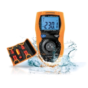 FlashMeter – Automatisk, vattentät multimeter & skruvmejselsats