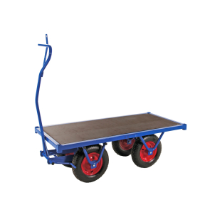 Flakvagn 1,5 m, punkteringsfria hjul