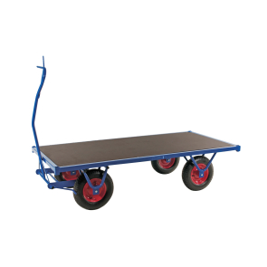 Flakvagn 2 m, punkteringsfria hjul