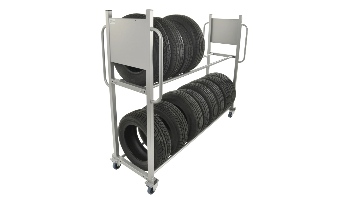 Däckställ med hjul, 300 kg