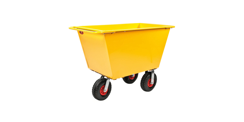 Mobil avfallsvagn 200 L, 260 mm luftgummihjul
