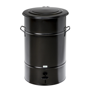 Avfallstunna 70 liter, fotpedal, svart