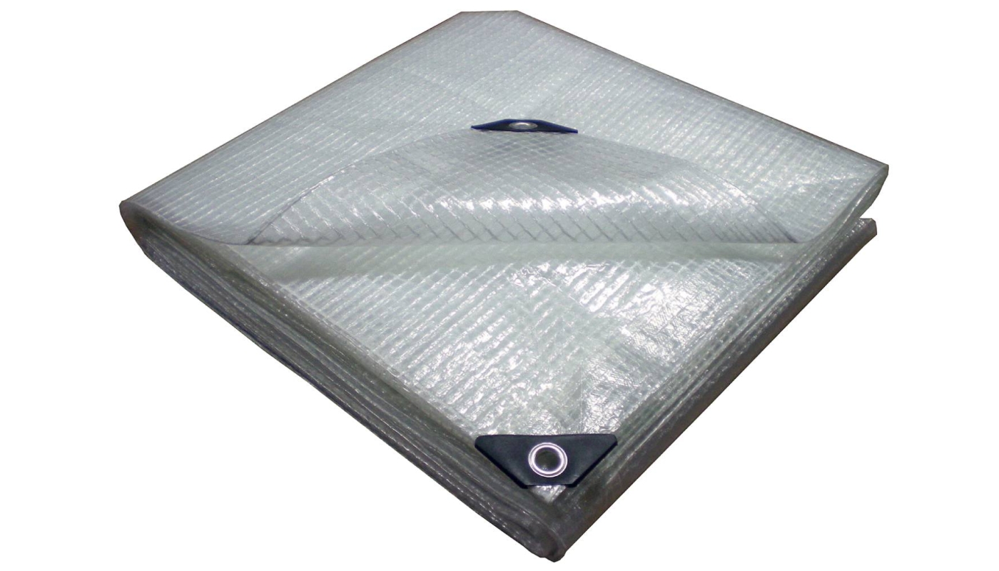 Lättviktspresenning extra stark, 180g/m², 6X12M, transparent