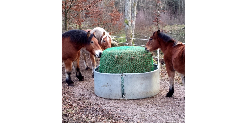 Hönät för rundbalar, Slow feeding