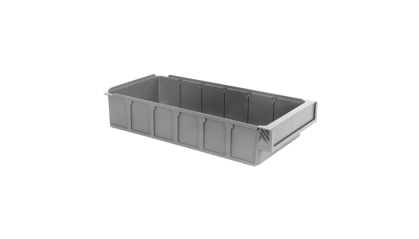 Lagerlåda 6L, 400x188x80mm, grå