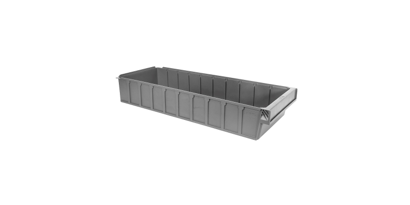 Lagerlåda 10,6L, 600x230x100mm, grå