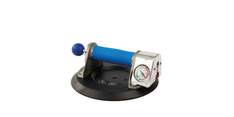 Glaslyft 120 kg, pumpaktiverad, manometer, i väska