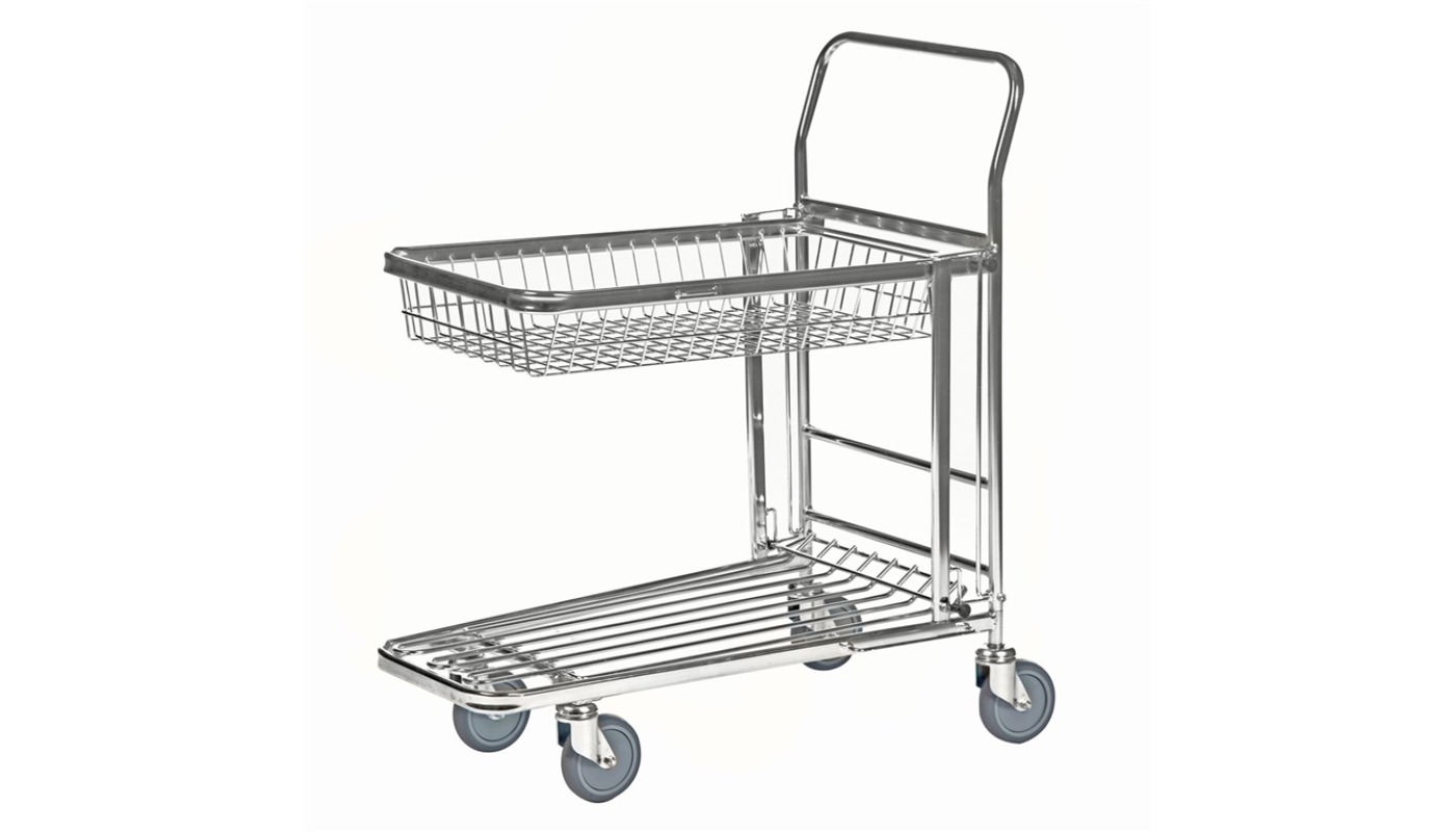 Butiksvagn 300 kg, stackningsbar, 870x530x1010mm, Kongamek KM4202-KB