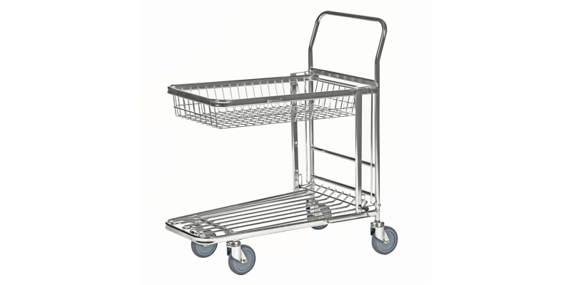 Butiksvagn 300 kg, stackningsbar, 870x530x1010mm, Kongamek KM4202-KB