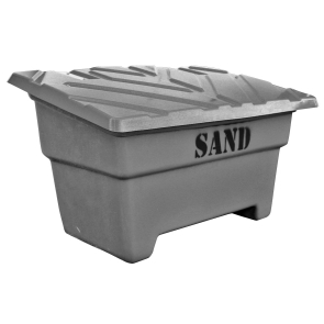 Sandbehållare 550L Grå, flyttbar med truck