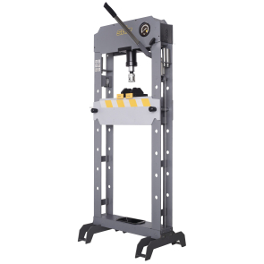 Verkstadspress 20 ton, hand- & lufthydraulisk, Vinsch för pressbord