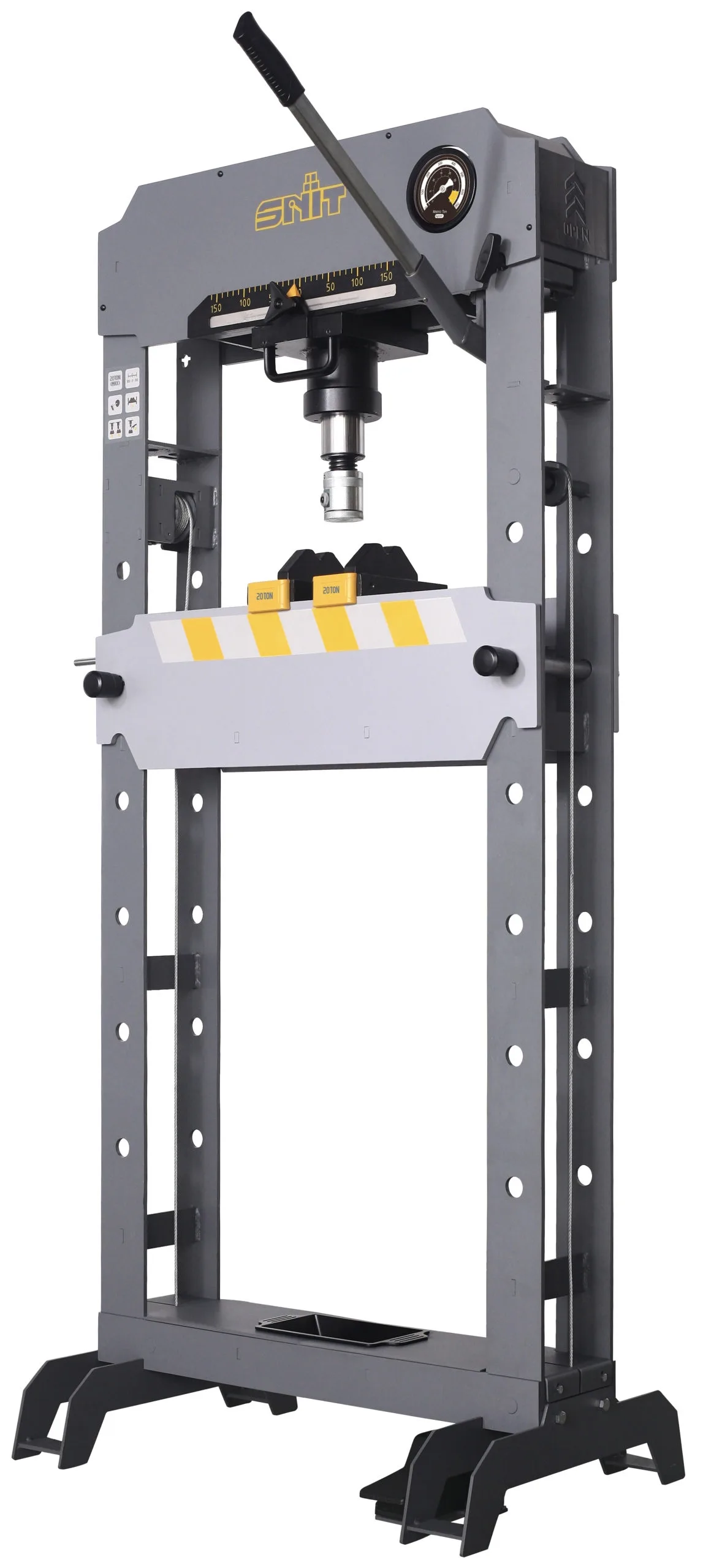 Verkstadspress 20 ton, hand- & lufthydraulisk