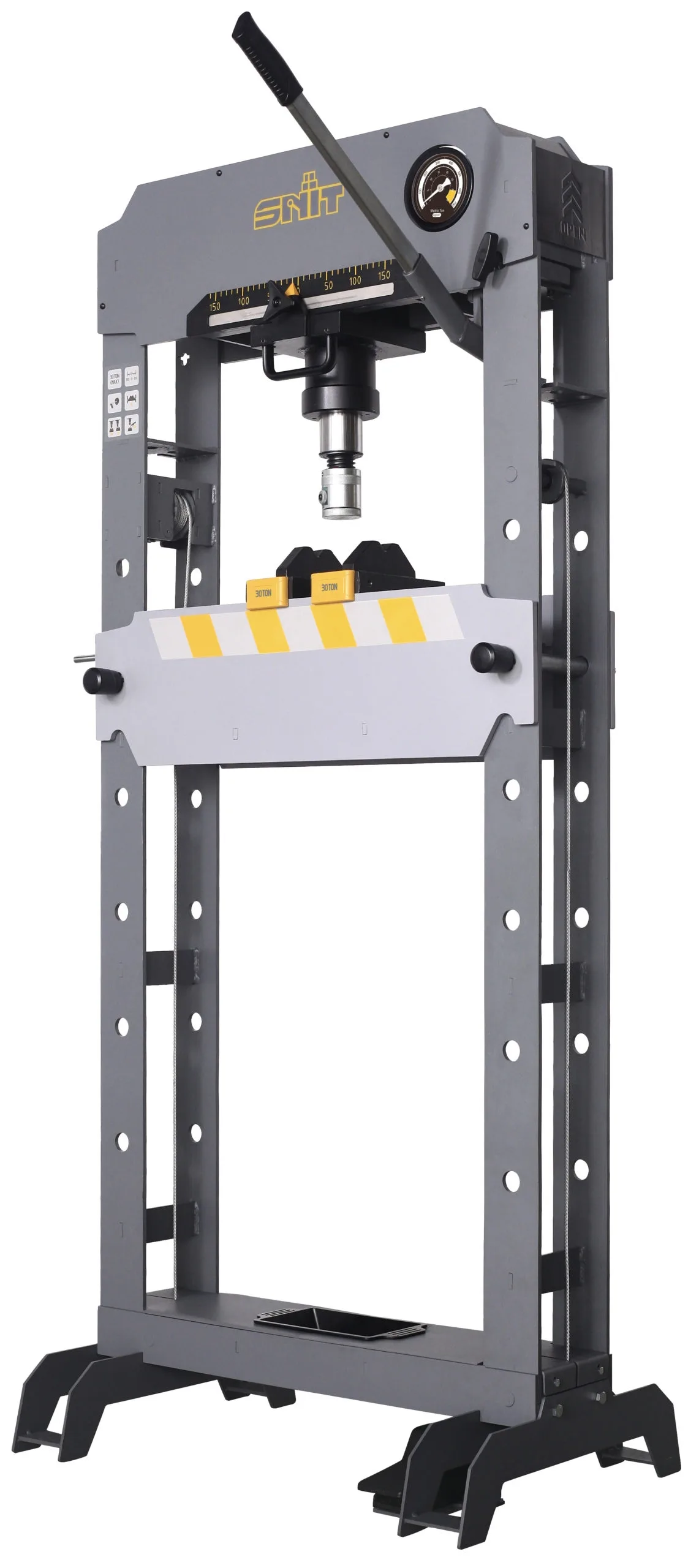 Verkstadspress 30 ton, hand- & lufthydraulisk
