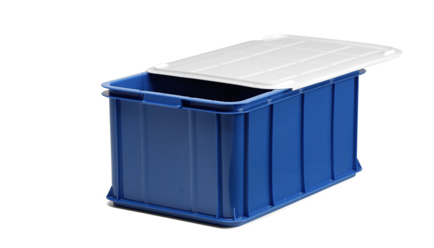 Transportback 55L, 600x400x285 mm, livsmedelsgodkänd, blå, 6700