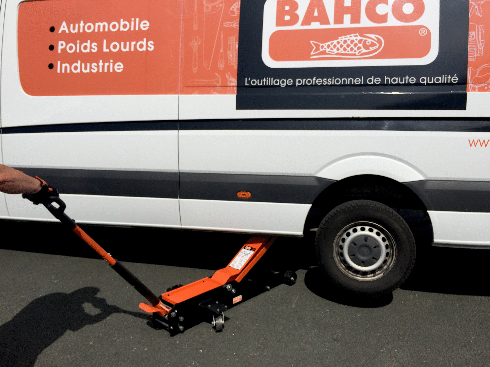 Domkraft BH13000L 3 ton, höglyftande, extra lång, Bahco - Bild 10