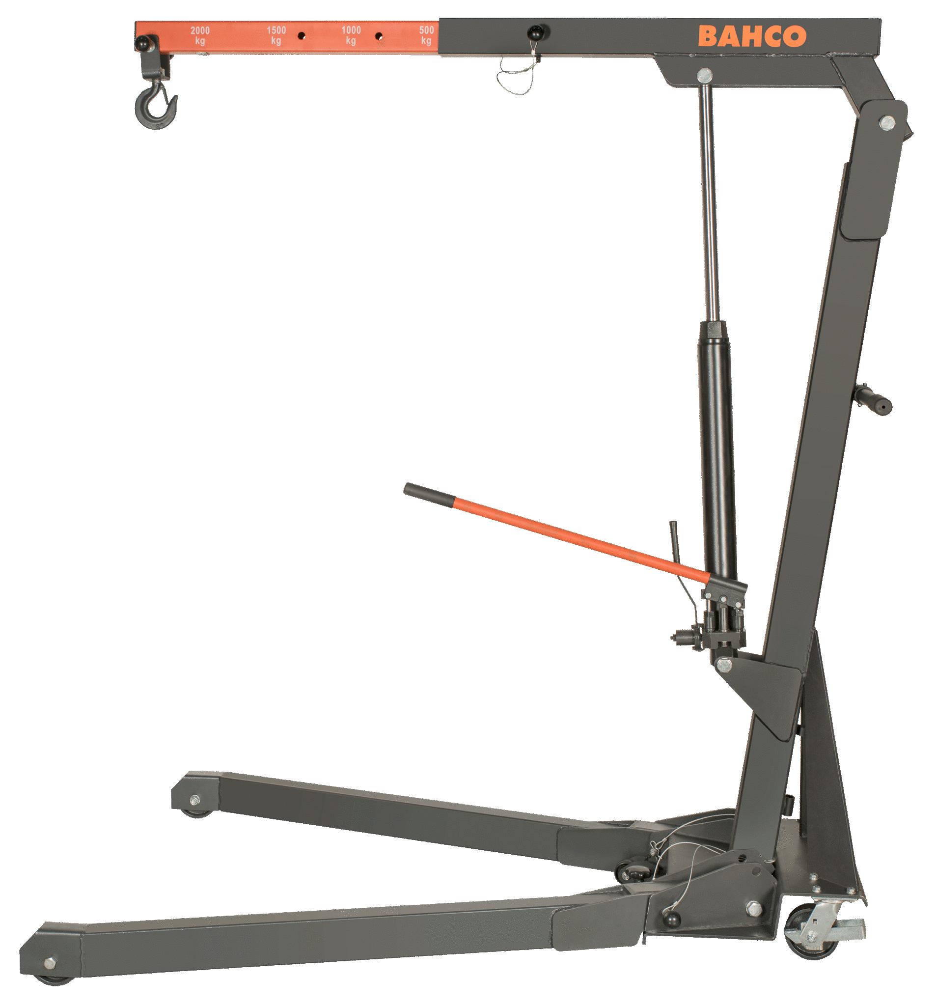 Ihopfällbar verkstadskran, 2000 kg, Bahco - Bild 5