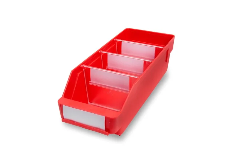 Lagerlåda 300x120x95mm, Stemo 3012, röd
