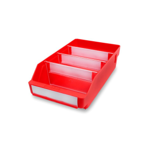 Lagerlåda 300x180x95 mm, Stemo 3018, röd