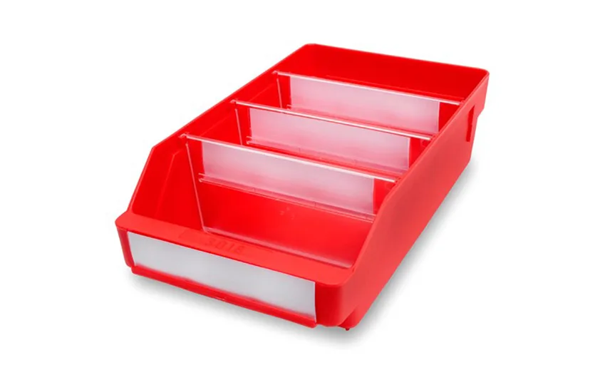 Lagerlåda 300x180x95 mm, Stemo 3018, röd