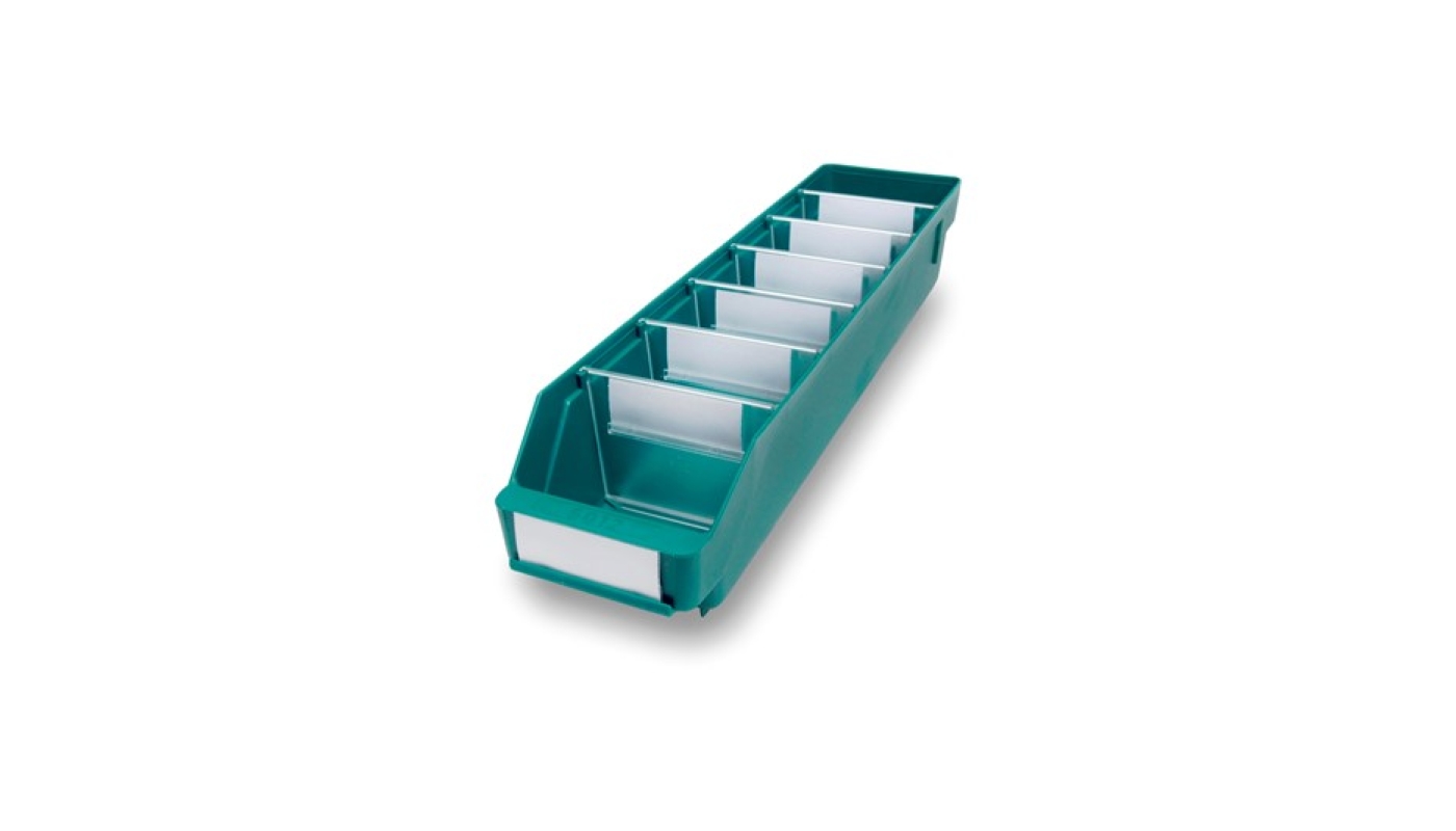 Lagerlåda 500x120x95 mm, Stemo 5012, grön