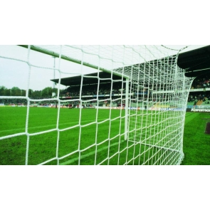 Fotbollsnät (7-manna) 4 mm, djup 1,0 / 1,0 m, vit