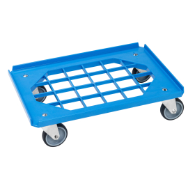 Tralla i plast, för plastbackar, 625x425x170mm, 275 kg, KM865