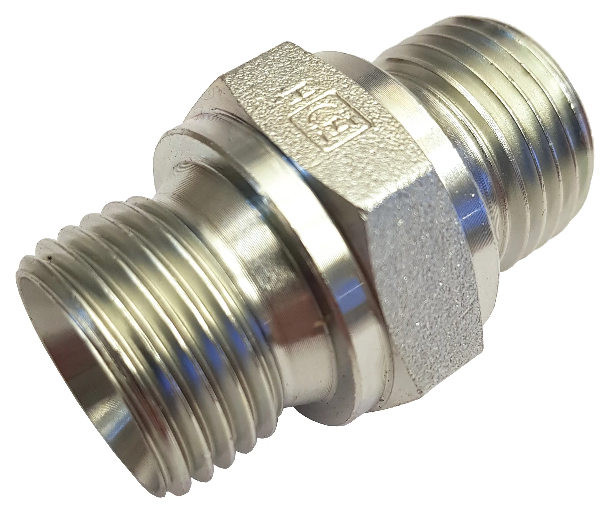 Sexkantnippel stål 1/2″ utv. gänga