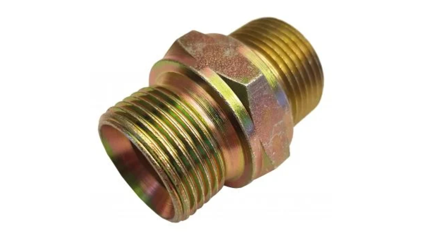 Sexkantnippel stål 3/4″ utv. gänga
