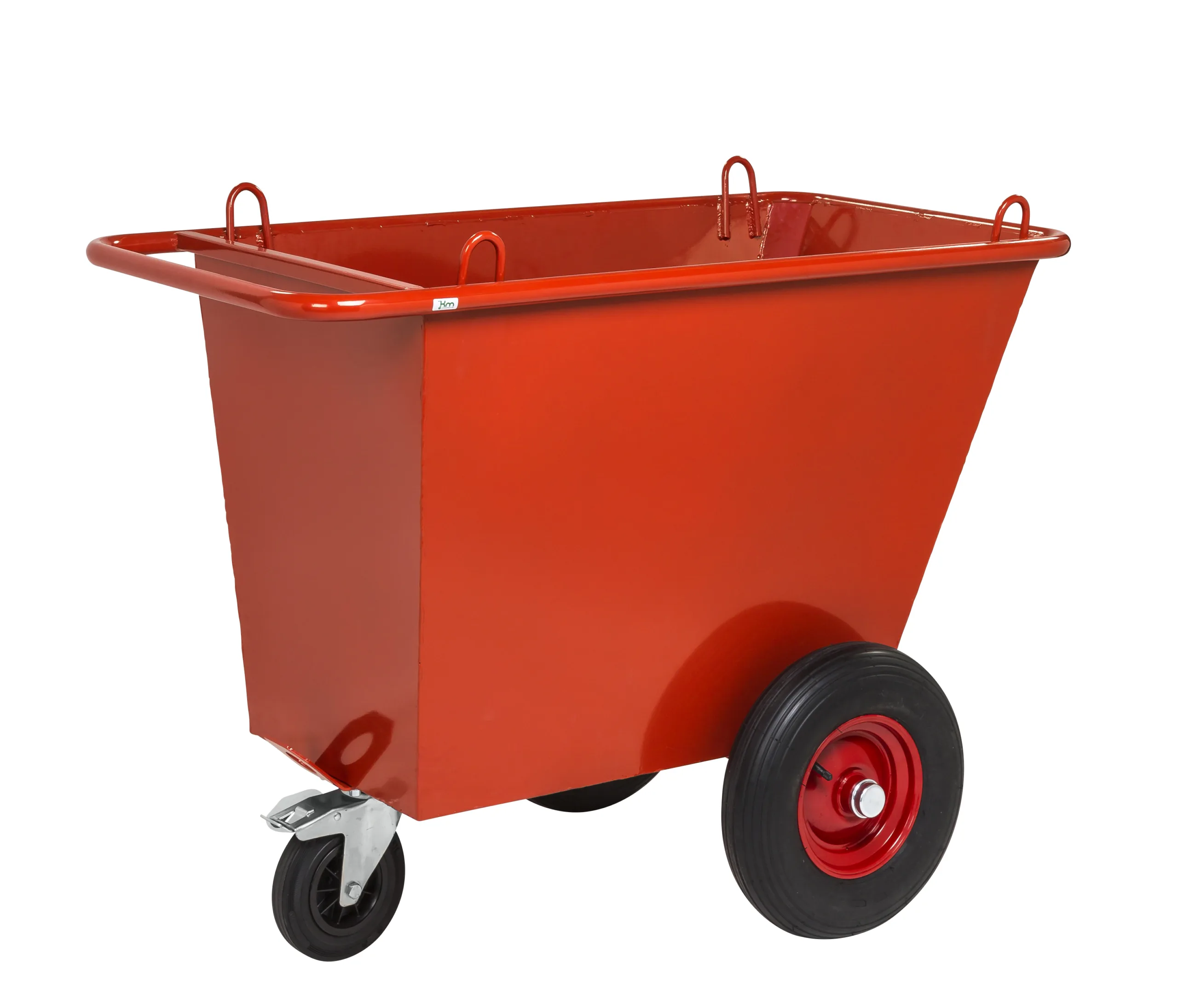 Avfallsvagn 400 L, 1310x720x1000 mm, 600 kg