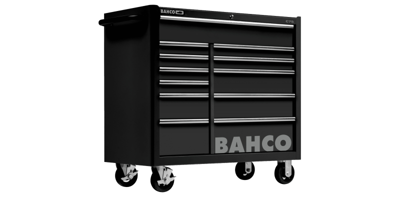 Bahco Verktygsvagn XL, 12 lådor, svart