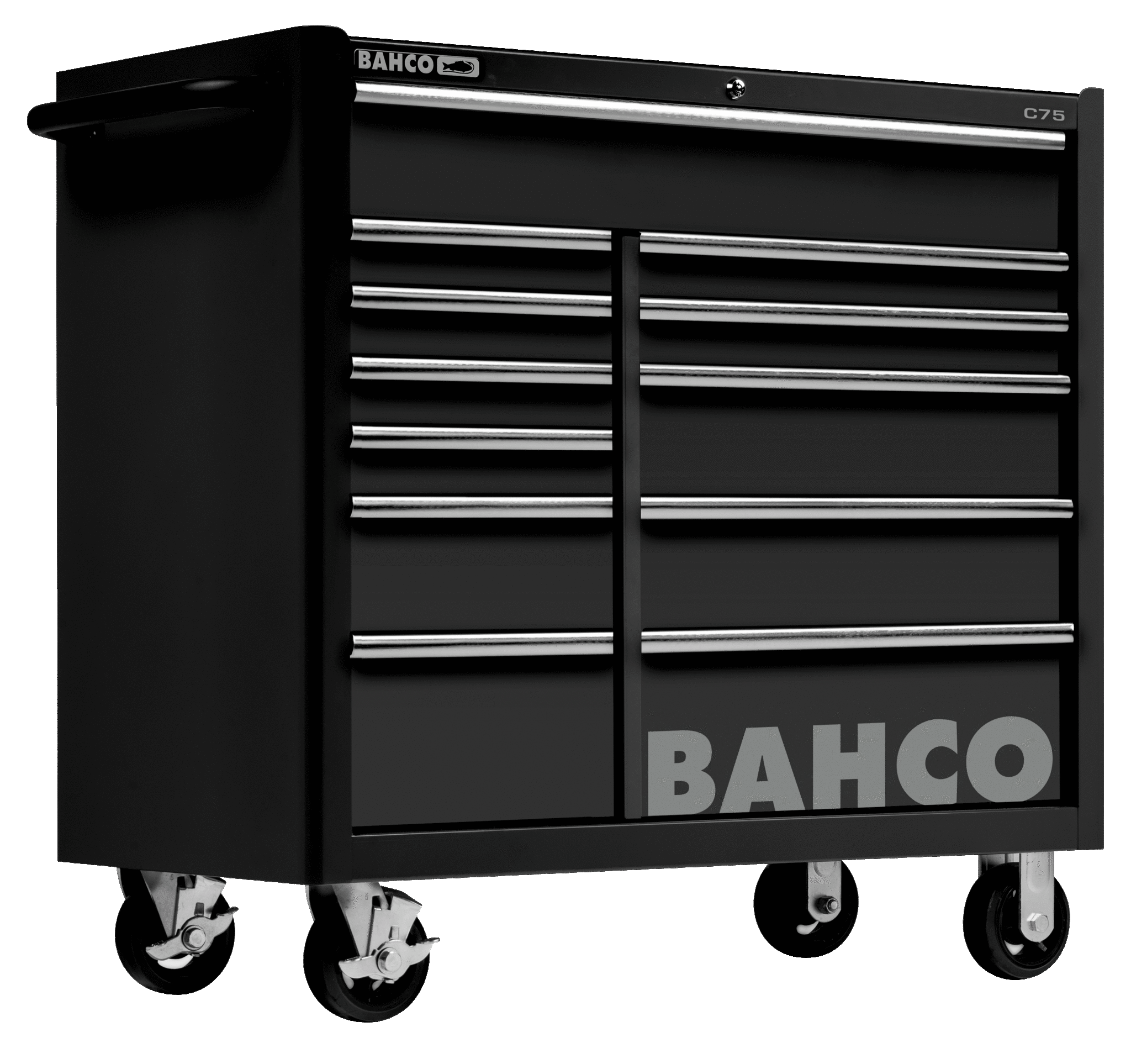 Bahco Verktygsvagn XL, 12 lådor, svart