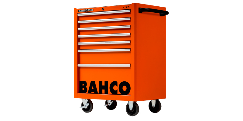 Bahco Verktygsvagn Classic, 7 lådor, orange