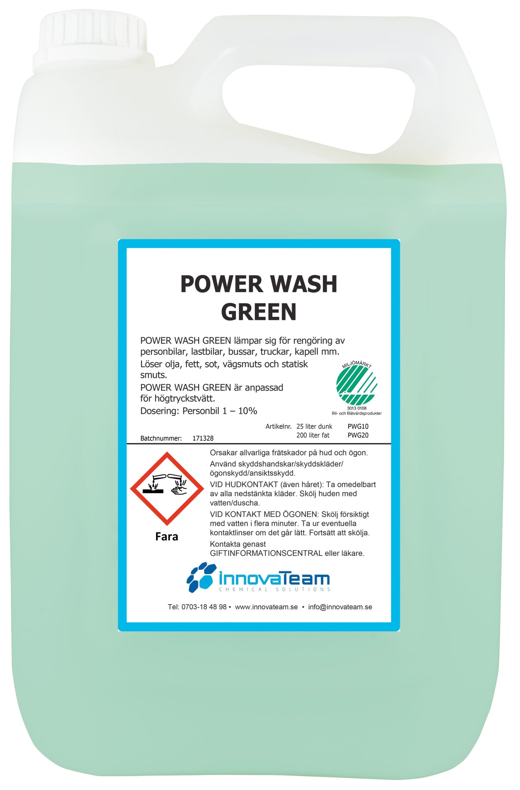 Power Wash Green 5 liter, kraftfull rengöring och avfettning