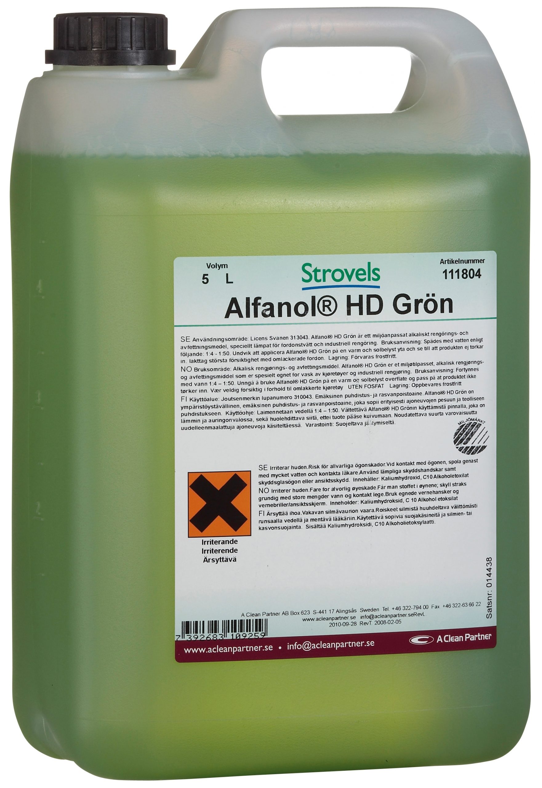 Alfanol HD Grön 5 liter