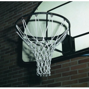 Basketnät för basketkorg 6 mm, vit