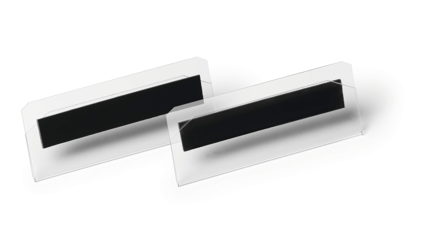 Etiketthållare magnetisk HARD COVER 100x38 mm