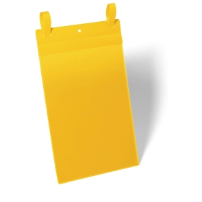 Plastficka A4S med fästband