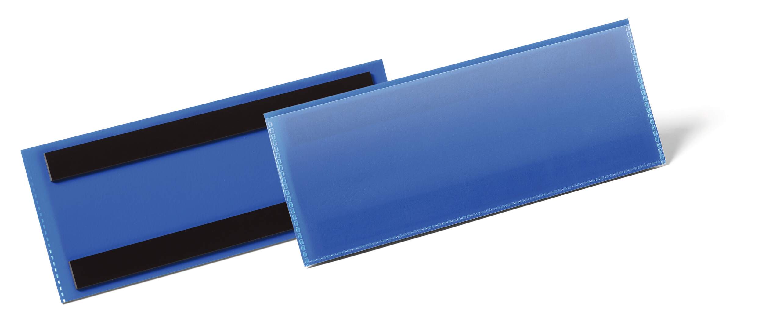 Etiketthållare magnetisk 1/2 A5 liggande, mörkblå 50-pack