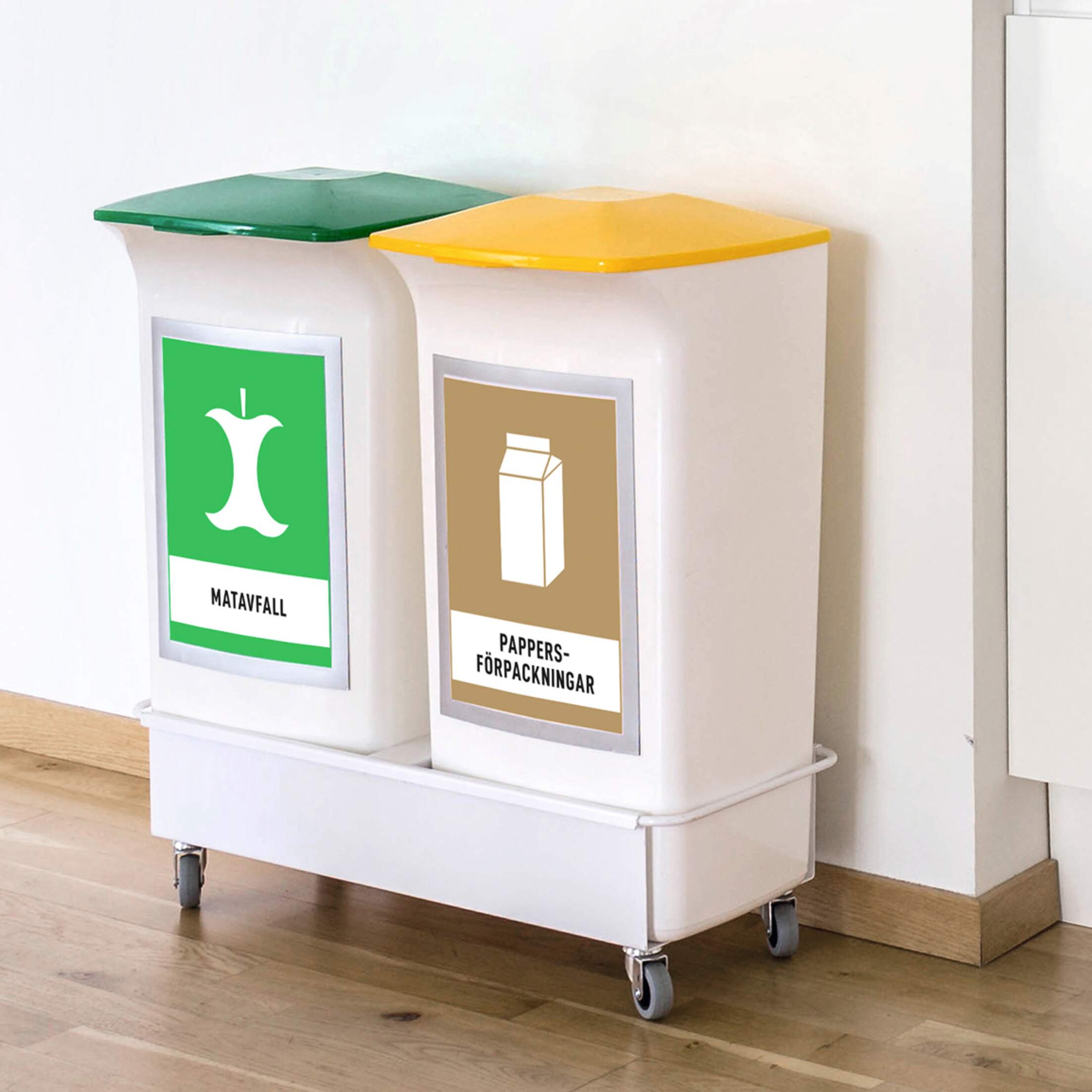Källsorteringsvagn SET, DURABIN® 40L rektangulär - Bild 2